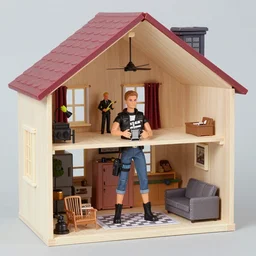 G.I. Joe project x party inside of a dollhouse