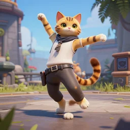 dancing cats in pubg video game 3 d unreal engine high definition