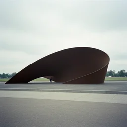 richard serra sculpture, 1 9 8 7 disposable camera photo