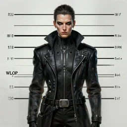 front shot of a cyberpunk criminal character, intricate, elegant, highly detailed, centered, digital painting, artstation, concept art, smooth, sharp focus, illustration, artgerm, Tomasz Alen Kopera, Peter Mohrbacher, donato giancola, Joseph Christian Leyendecker, WLOP, Boris Vallejo, mugshot!!!!!, ugly!!!!