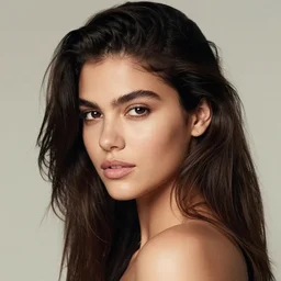 photo of a young brazilian model in the style of annie leibovitz