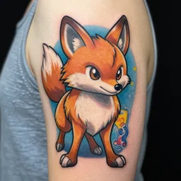 an amazing tattoo of star fox