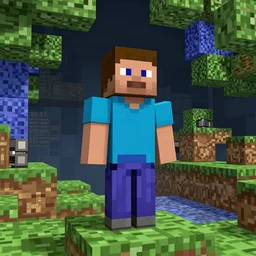 steve from minecraft transcending to the 4 th dimension