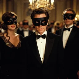 the masked ball scene from the movie eyes wide shut, by syd mead