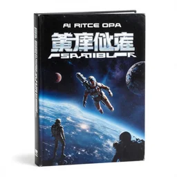 Cover of a science fiction book. Hardcover. space opera.