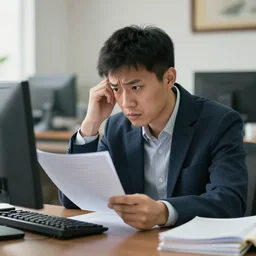 A Chinese is struggling to find more information