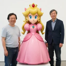 Princess Peach portrait by Victo Ngai and James Gilleard and Bruce Pennington