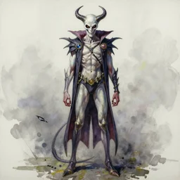 a oil / watercolor painting full body character portrait of a heavenly killer in the style of moebius in the style of leonard boyarsky trending on artstation deviantart pinterest detailed realistic hd 8 k high resolution