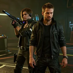 film still of Paul Walker as Kerry Eurodyne in Cyberpunk 2077, gameplay, 8k, HD