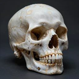 Skull made of beautiful alchemy seashell. By Konstantin Razumov, highly detailded