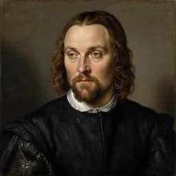 1 4 0 0 s renaissance portrait of leonardo dicaprio oil painting by jan van eyck, northern renaissance art, oil on canvas, wet - on - wet technique, realistic, expressive emotions, intricate textures, illusionistic detail
