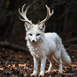 white antler fox picture taken by marc adamus