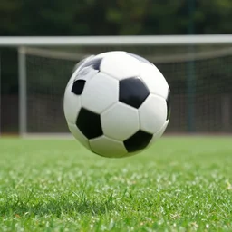 flying soccer ball
