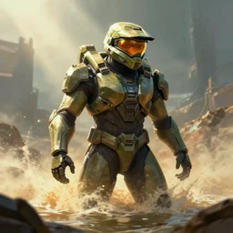 The Flood from the Halo series, digital art, trending on artstation