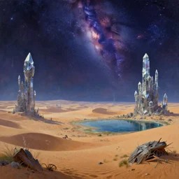 reclaimed by nature by georges seurat, universe retrowave futuristic tundra fantasy alien sci - fi dieselpunk synthwave crystal apocalyptic tron lightpaint cosmic azeroth desert biopunk lake assassin's creed wilderness, archdaily, wallpaper, highly detailed, trending on artstation.