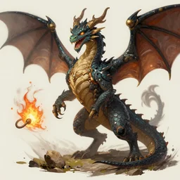 Coherent body parts : magical dragon, epic fantasy style, in the style of Greg Rutkowski, hearthstone artwork