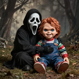ghostface cuddling chucky