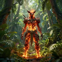 unreal engine 5 8 k uhd render of an flamingocore tropicalwave junglepunk abstrafractalmancer, photorealistic, animal photography, photo safari, fashion shoot, lush tropical surroundings, volumetric lighting, sunlight, 1 0 5 mm lens