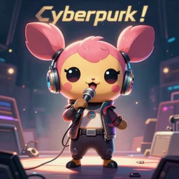 a portrait of an anthropomorphic cyberpunk jigglypuff singing, cyberpunk!, fantasy, elegant, digital painting, artstation, concept art, matte, sharp focus, illustration, art by josan gonzalez