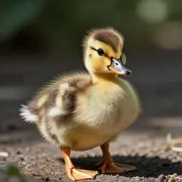 a comfy cute duckling with rainbow fur, realist, photorealistic, perfection, beautiful shot