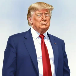 donald trump in the style of akira toriyama, anime, very detailed, character