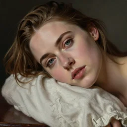 portrait en buste of winona ryder kiera knightley in repose by Hughes Merle, by Pierre Auguste Cot, perfect detailed eyes, realistic fabric, abundant detail, winona ryder