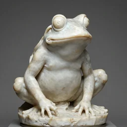 marble sculpture of Pepe the Frog by Gian Lorenzo Bernini,