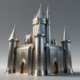 modern metal castle ,highly detailed, 4k, HDR, award-winning, artstation, octane render