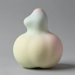 one balanced asymmetrical biomorphic form with ombre light pastel colors, by jmw turner, professional fruit photography