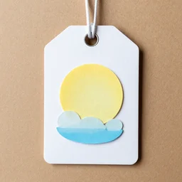 badge made of paper