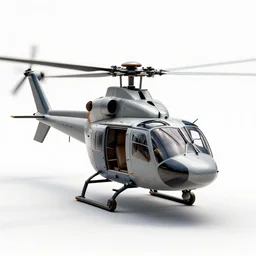 modular helicopter, high detail macro photography, isolated on a pure white background, centered, entire object in frame, sharp focus, soft studio lighting