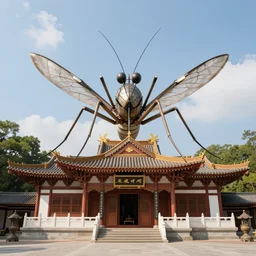 the god of mosquitos in his temple