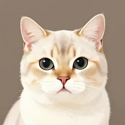 a cat with human ears, digital drawing