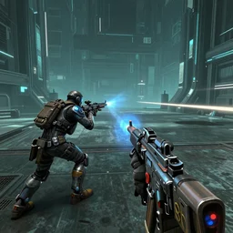 airbrushed gameplay of binary domain ( 2 0 1 2 ) in the style of trending liminal space render 2 0 2 0