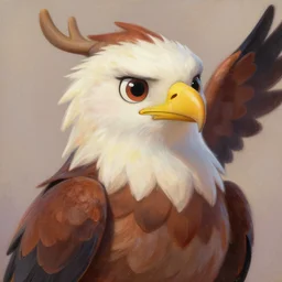 cute concept art fantasy painting of a anthropomorphic furry female eagle, by artgerm, sylvain sarrailh, rossdraws, wlop, fursona, furaffinity, furry, deviant art, e 6 2 1, global illumination, tankoban, oil on canvas, 4 k, smooth details, pixar animation style!