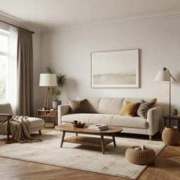 a detalied 3 d render of a shabby chic living room, by valentin franke, ilya galinsky trending of artstation, photorealism