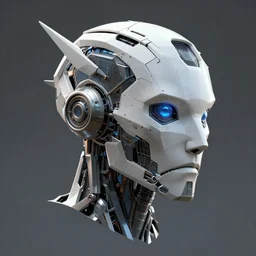 a fractal head by karol bak, concept art, sharp angles, robot, octane render, 8 k, unreal engine