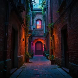 a professional photographic view picture of a mysterious alley, photographic filter unreal engine 5 realistic hyperdetailed 8 k ultradetail cinematic concept art volumetric lighting, very beautiful scenery, very realistic effect, hd, hdr, cinematic 4 k wallpaper, 8 k, sharp focus, octane render, ultra detailed, high resolution, artstation trending on artstation in the style of albert dros glowing rich colors powerful imagery