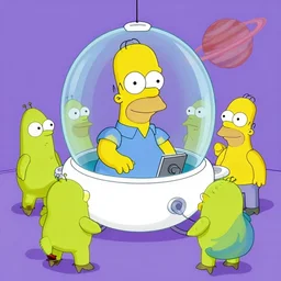 aliens probe homer simpson around uranus