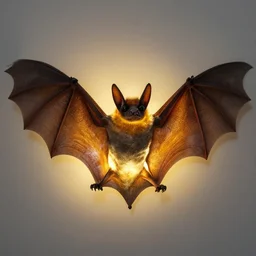 Photo of a glowing lighting bat