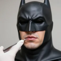 batman with lip injections and plastic surgery
