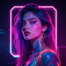 art in style of neon