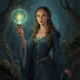 Natalie Portman as an alchemist, fantasy concept art by Greg Rutkowski