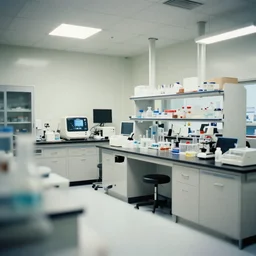 photo of the lab interior well lit ( ( dithered ) )
