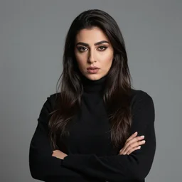 portrait of a badass Iranian woman in her twenties