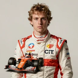 Medieval portrait of Sebastian Vettel Formula 1 driver
