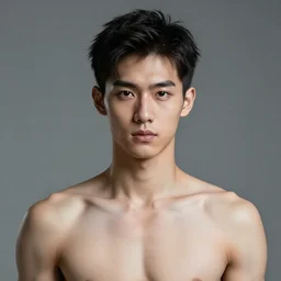 portrait of a handsome human like male alien
