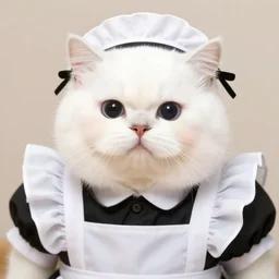 an big fluffy maid