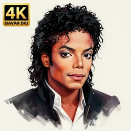 Young Michael Jackson portrait art by Donato Giancola and Bayard Wu, digital art, trending on artstation, 4k