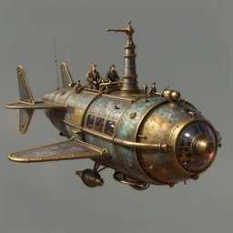 a steam punk fantasy flying vehicle, matte painting, by thomas Cole, James Gurney, Craig mullins, RHADS, Trending on Artstation